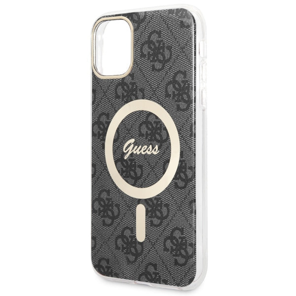 Guess GUHMN61H4STK iPhone 11 6.1" black/black hardcase 4G MagSafe