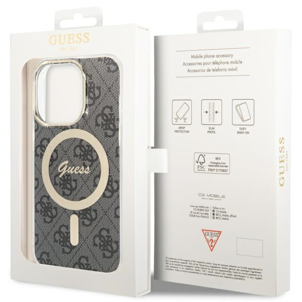 Guess GUHMP13LH4STK iPhone 13 Pro / 13 6.1" black/black hardcase 4G MagSafe