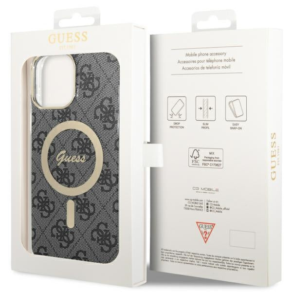 Guess GUHMP13XH4STK iPhone 13 Pro Max 6.7" black/black hardcase 4G MagSafe