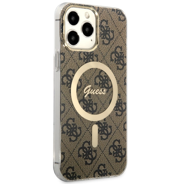 Guess GUHMP13XH4STW iPhone 13 Pro Max 6.7" brown/brown hardcase 4G MagSafe