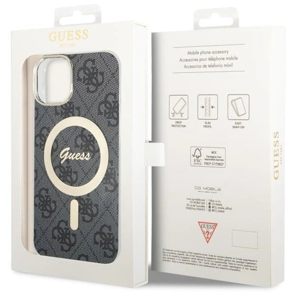 Guess 4G MagSafe case for iPhone 14 Plus - black