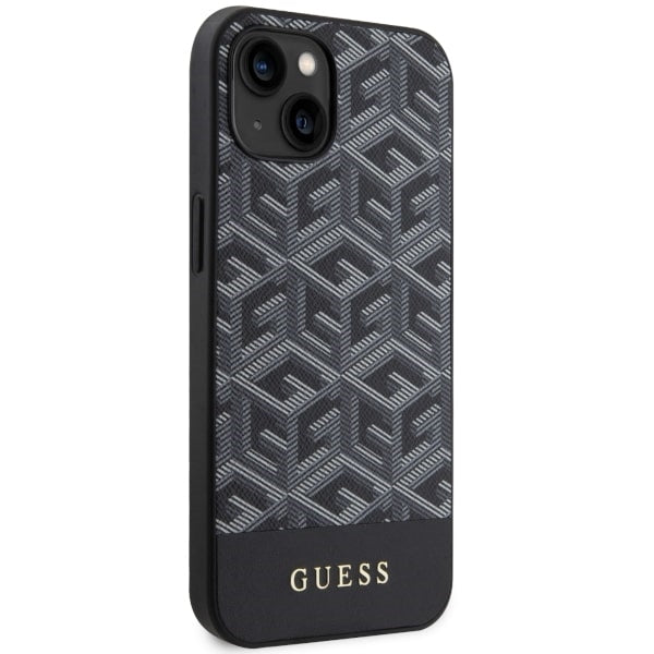 Guess GUHMP14MHGCFSEK iPhone 14 Plus 6.7" black/black hardcase GCube Stripes MagSafe
