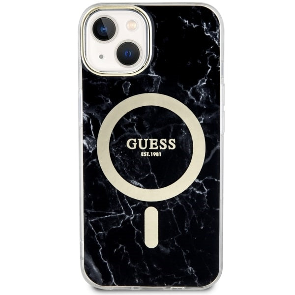 Guess GUHMP14SPCUMAK iPhone 14 6.1" black/black hardcase Marble MagSafe