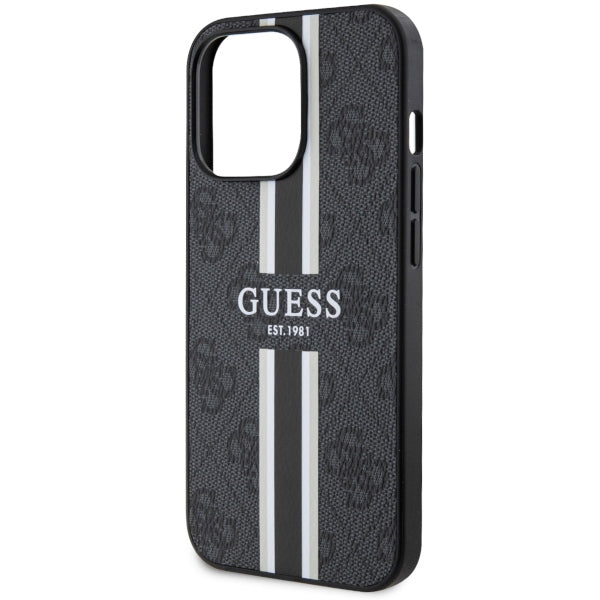 Guess GUHMP13XP4RPSK iPhone 13 Pro Max 6.7" black/black hardcase 4G Printed Stripes MagSafe
