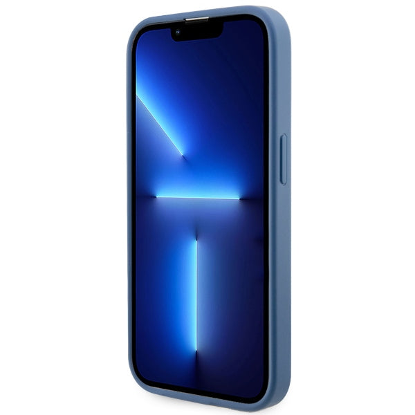 Guess GUHMP14LP4RPSB iPhone 14 Pro 6.1" blue/blue hardcase 4G Printed Stripes MagSafe