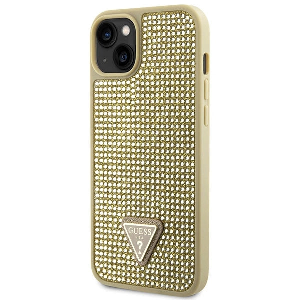 Guess GUHCP14SHDGTPD iPhone 14 6.1" gold/gold hardcase Rhinestone Triangle