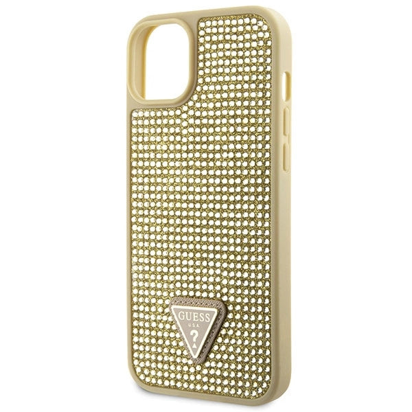 Guess GUHCP14SHDGTPD iPhone 14 6.1" gold/gold hardcase Rhinestone Triangle