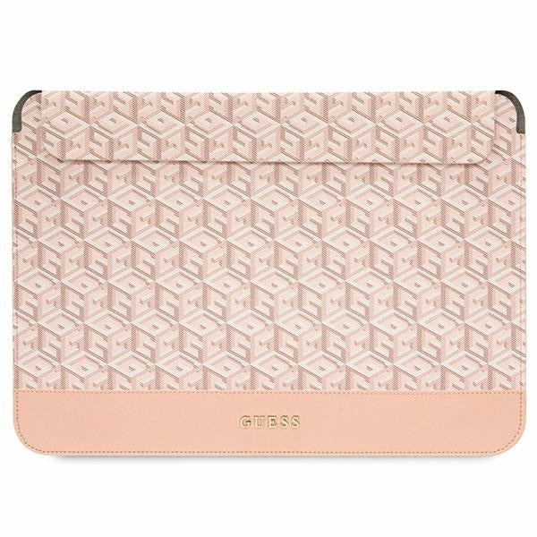 Guess GCube Stripes case for a 14" laptop - pink