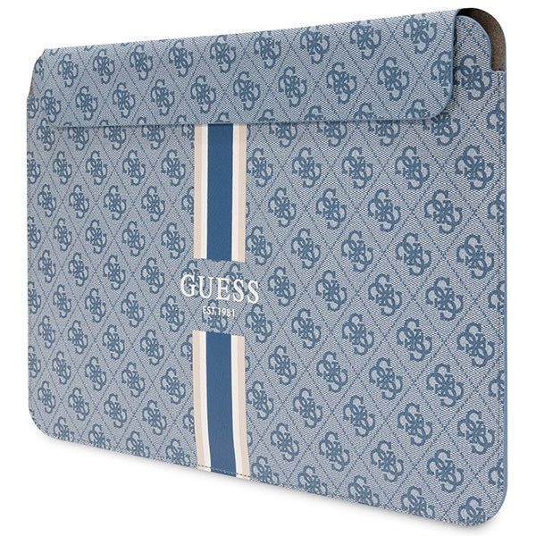 Guess 4G Printed Stripes cover for a 16" laptop - blue