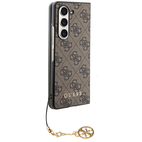 Guess GUHCZFD5GF4GBR F946 Z Fold5 brown/brown hardcase 4G Charms Collection