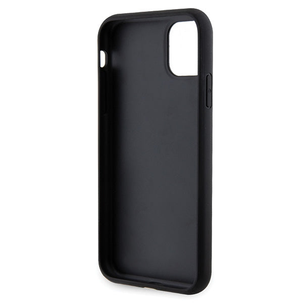 Guess GUHCN61HG4SGK case for iPhone 11 / Xr - black Glitter Script Big 4G
