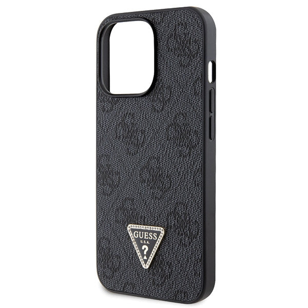Guess GUHCP13LP4TDSCPK Case for iPhone 13 Pro / 13 - Black Crossbody 4G Metal Logo