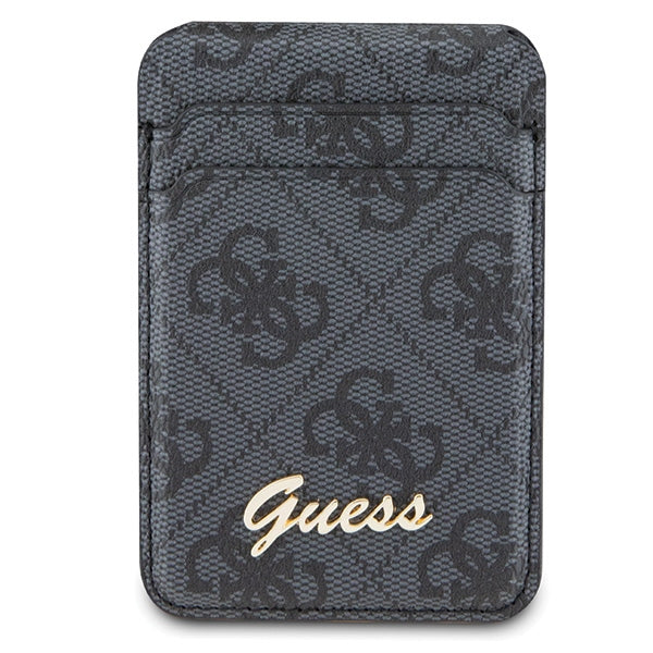Guess Wallet Card Slot Stand GUWMSHG4SHK case - black MagSafe 4G Classic Logo