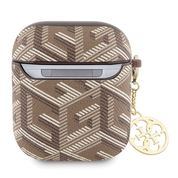 Guess GUA2PGCE4CW case for AirPods 1/2 - brown GCube Charm