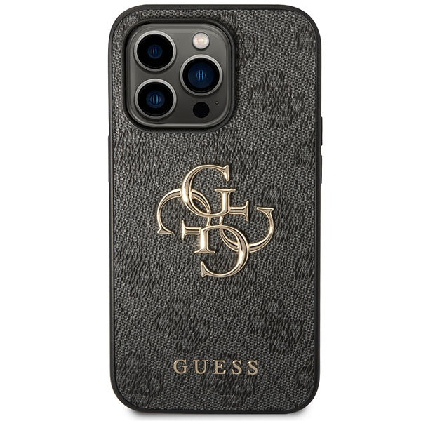 Guess 4G Big Metal Logo case for iPhone 15 Pro Max - gray