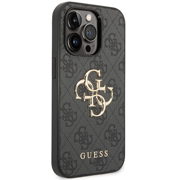Guess 4G Big Metal Logo case for iPhone 15 Pro Max - gray