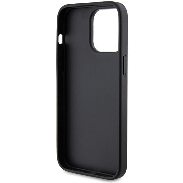 Guess 4G Metal Gold Logo iPhone 15 Pro Max Case - Gray