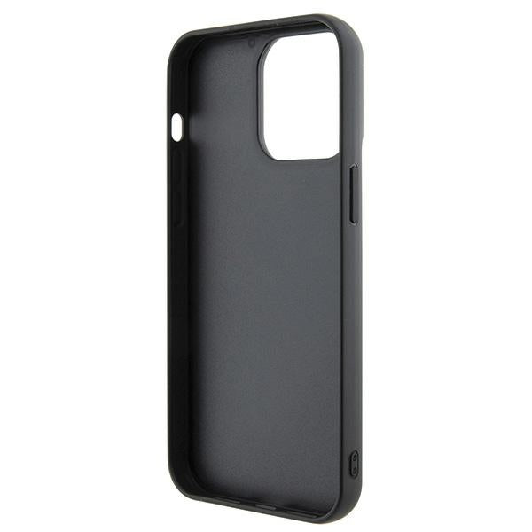 Guess Sequin Script Metal case for iPhone 15 Pro Max - black