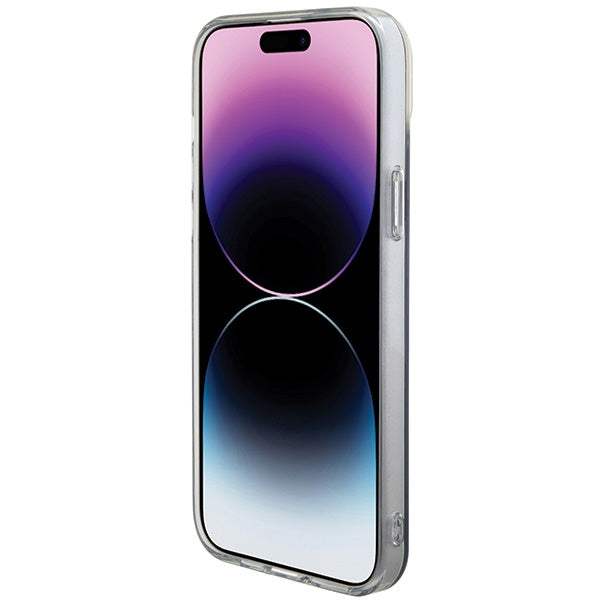 Guess IML Iridescent MagSafe case for iPhone 15 Pro - black