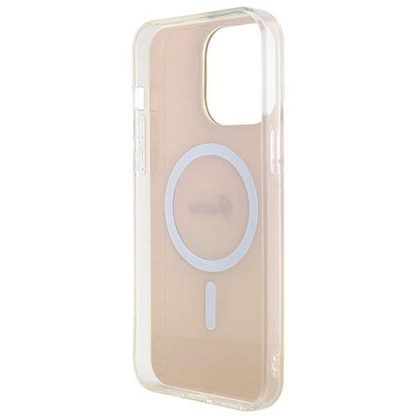 Guess IML Iridescent MagSafe case for iPhone 15 Pro - pink