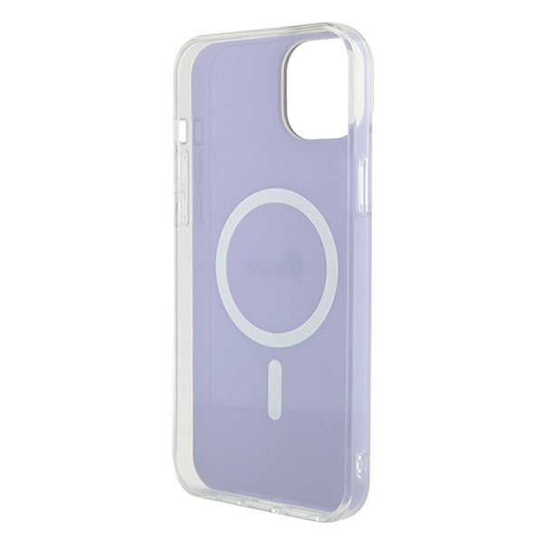 Guess IML Iridescent MagSafe case for iPhone 15 Plus - purple