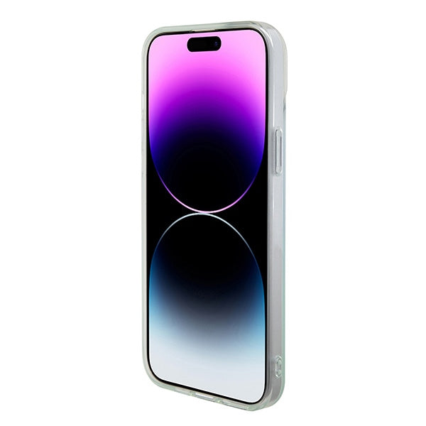 Guess GUHMP15XHITSQ iPhone 15 Pro Max turquoise/turquoise hardcase IML Iridescent MagSafe