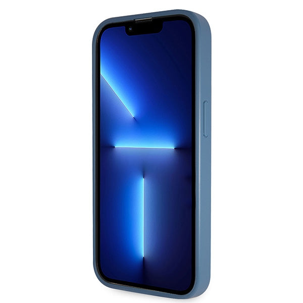 Guess GUHCP15LP4TDSCPB iPhone 15 Pro 6.1" blue/blue hardcase Crossbody 4G Metal Logo