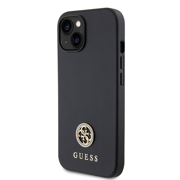 Guess GUHCP15MPS4DGPK iPhone 15 Plus 6.7" black/black hardcase Strass Metal Logo