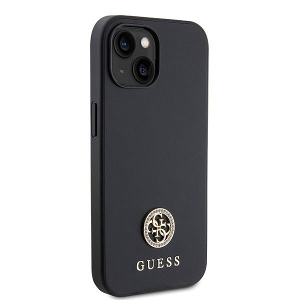 Guess GUHCP15MPS4DGPK iPhone 15 Plus 6.7" black/black hardcase Strass Metal Logo
