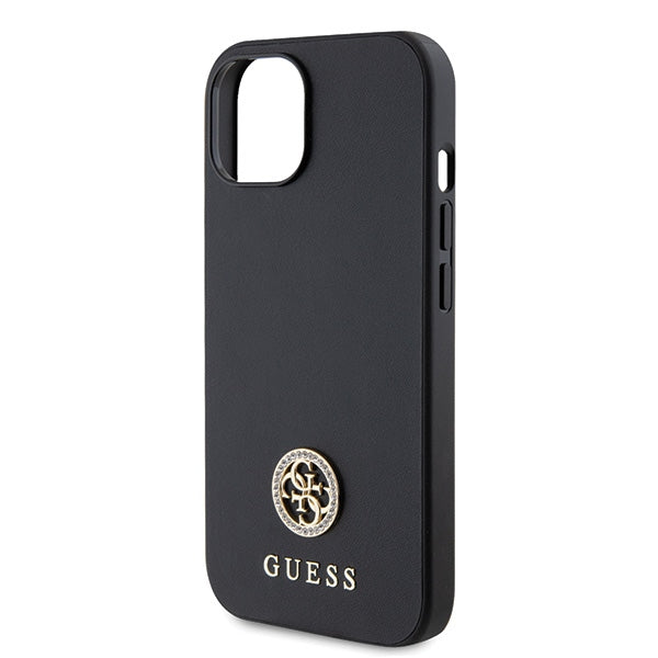 Guess GUHCP15MPS4DGPK iPhone 15 Plus 6.7" black/black hardcase Strass Metal Logo