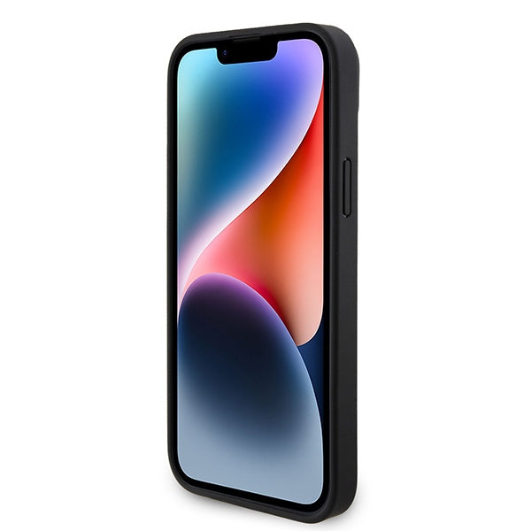 Guess GUHCP15SP4TDSCPK iPhone 15 6.1" black/black hardcase Crossbody 4G Metal Logo