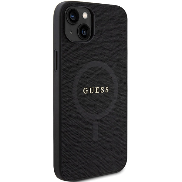 Guess GUHMP15MPSAHMCK iPhone 15 Plus 6.7" black/black hardcase Saffiano MagSafe