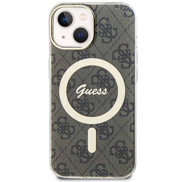 Guess IML 4G MagSafe case for iPhone 15 - brown