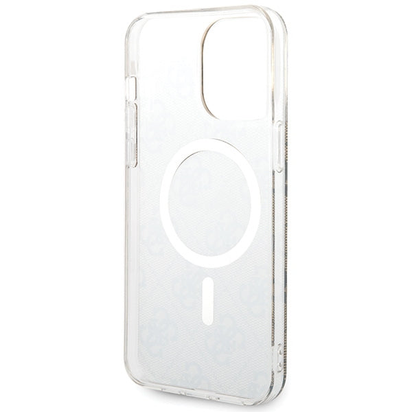 Guess IML 4G MagSafe Case for iPhone 15 Pro Max - Brown