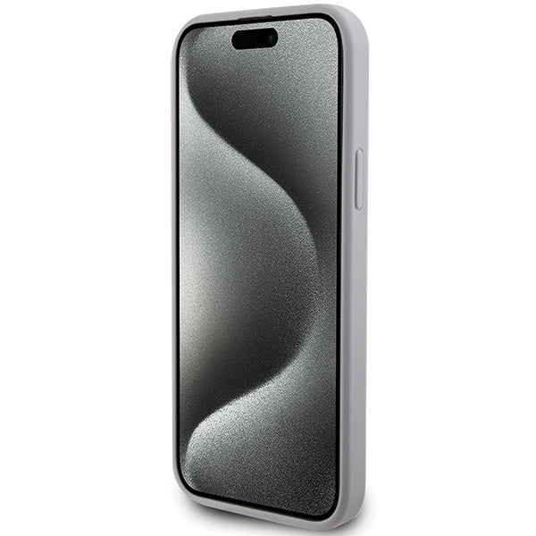 Guess GUHCP15MPS4DGPS iPhone 15 Plus 6.7" silver/silver hardcase Strass Metal Logo