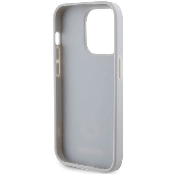 Guess Strass Metal Logo case for iPhone 15 Pro - silver