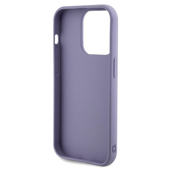 Guess Sequin Script Metal case for iPhone 14 Pro - purple