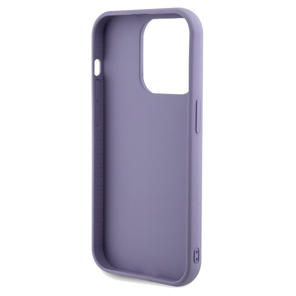 Guess Sequin Script Metal case for iPhone 14 Pro Max - purple