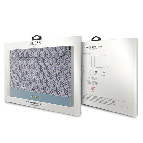 Guess GCube Stripes case for a 14" laptop - blue