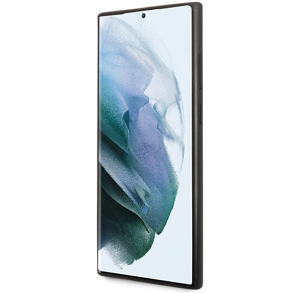 Guess 4G Metal Gold Logo case for Samsung Galaxy S24 Ultra - black