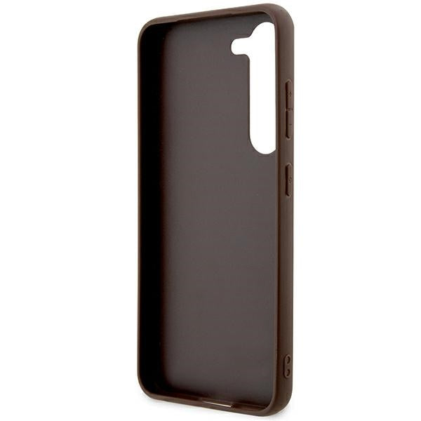 Guess 4G Stripe Collection case for Samsung Galaxy S24+ - brown