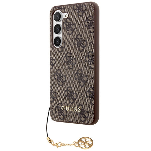 Guess 4G Charms Collection case for Samsung Galaxy S24 - brown
