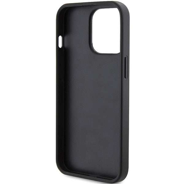 Guess 4G Triangle Metal Logo case for iPhone 14 Pro - black