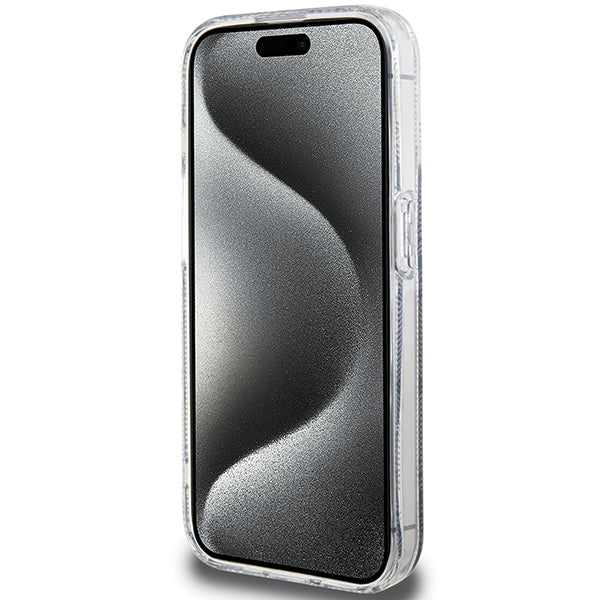 Guess IML GCube MagSafe case for iPhone 15 Pro - black