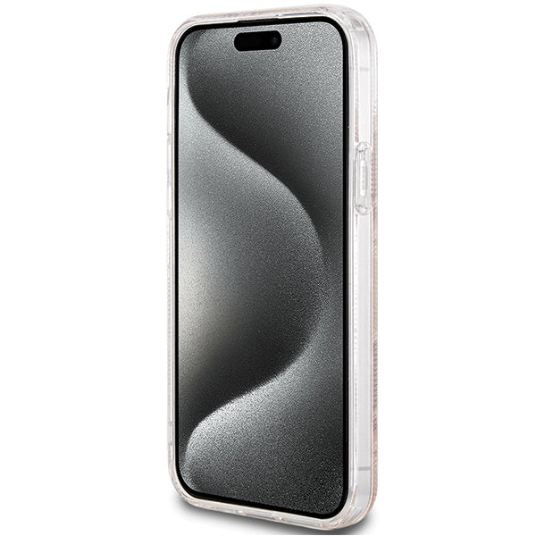 Guess IML GCube MagSafe case for iPhone 15 Plus / 14 Plus - brown