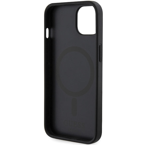 Guess GCube Stripes MagSafe case for iPhone 15 / 14 / 13 - black