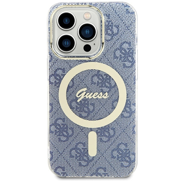 Guess IML 4G MagSafe case for iPhone 15 Pro Max - blue