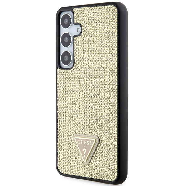 Guess Rhinestone Triangle case for Samsung Galaxy S24+ - gold