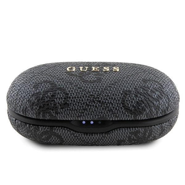 Guess 4G Metal TWS Headphones with ENC Charging Station - Black