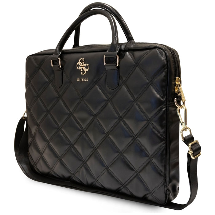 Guess 4G Quilted bag for a 16" laptop - black